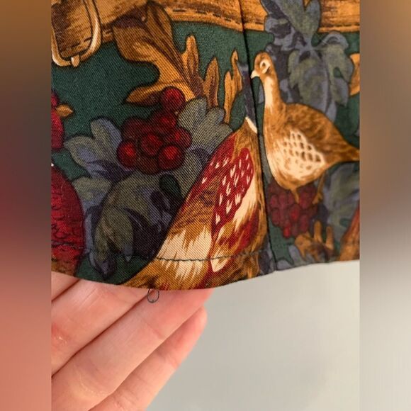 VTG Talbots Funky Vest Hippie Boho Floral Pattern Birds Multi Color Size P S - Picture 5 of 10